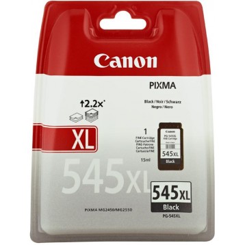 Rašalinė kasetė Canon PG-545 XL | didelės talpos | juoda