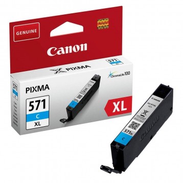 Rašalinė kasetė Canon CLI-571XLC | didelės talpos | žydra